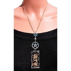 Steampunk Style Necklace Handmade